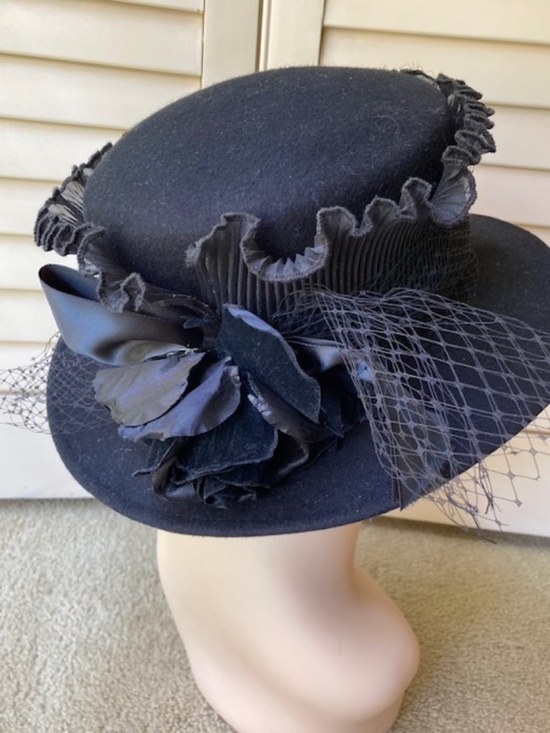 Hooray Henri Black Wool Hat
